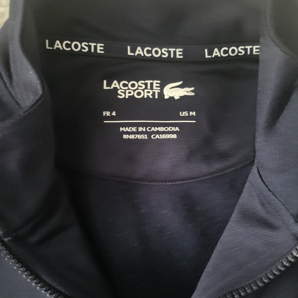 Mens lacoste track jacket